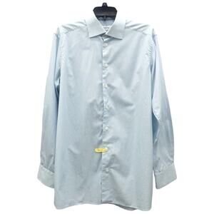 Eton Contemporary Fit Dress Shirt Men Neck 16/41 Blue Lavender Stripe
